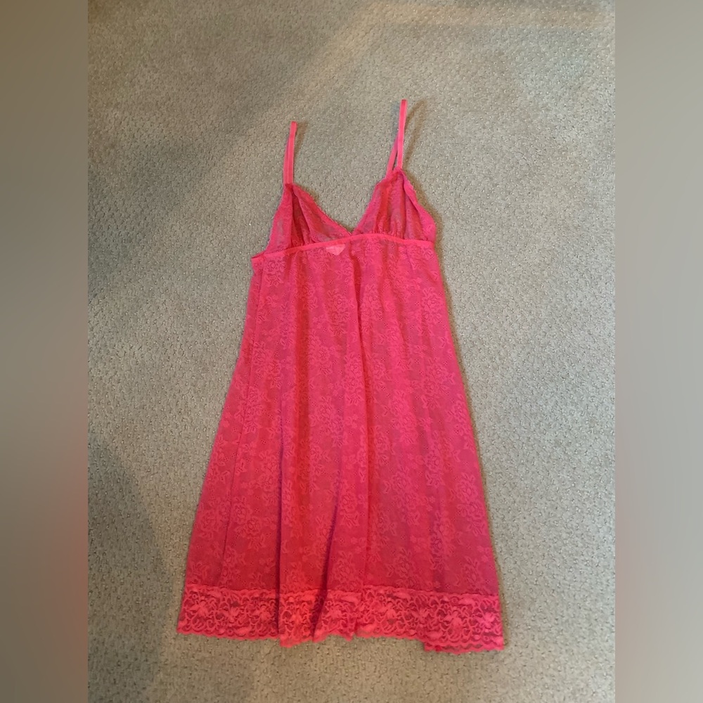 Pink lace nightie by honeydew